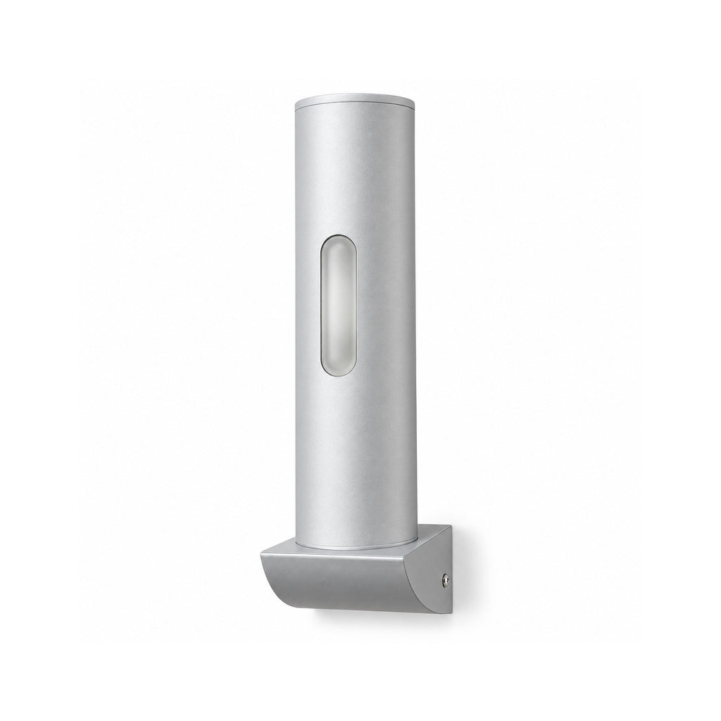 LANDLITE MW-5413/1WA ezüst fali lámpa, egy függőleges fényablakkal – 12OT094