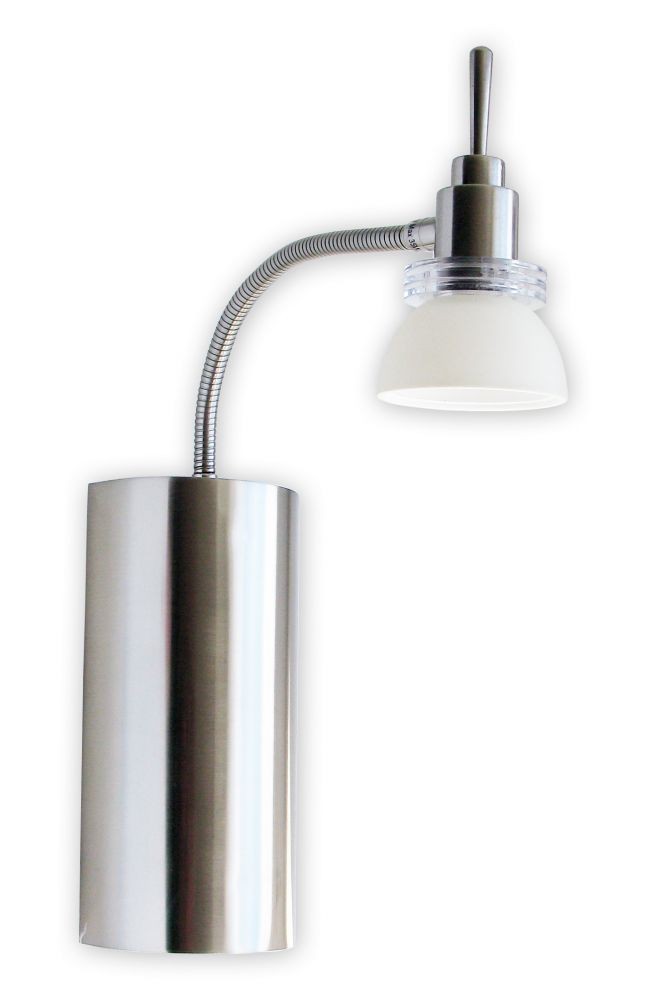 SLS36-217 (JC) fali lámpa – 1×JC 35 W, 60 W-os transzformátorral, matt nikkel, opálüveg
