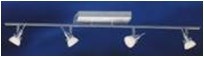 SLB46-217-4 wall light – 4×JC 35 W, with 150W transformer, matt nickel, opal glass