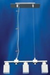 CL-013-3(G9), 3XG9 40W, nickel matt, opal glass, Pendant Light