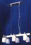 CL-013-6(G9), 6XG9 40W, nickel matt, opal glass, Pendant Light