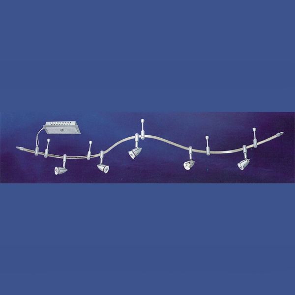 LVWM83E-160-5 halogén sínrendszer – 5×MR16 20 W, 105 W transzformátorral, titán – 2. kép
