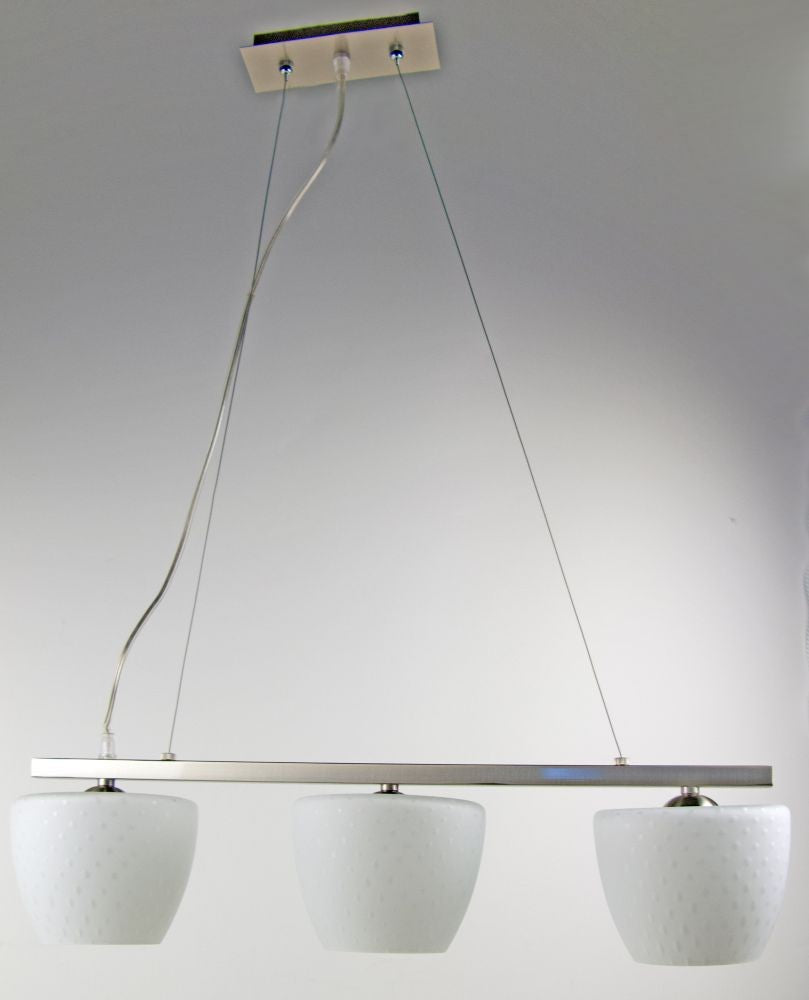 MW-5362/3P-S, mat chrome, downward, Pendant Lights