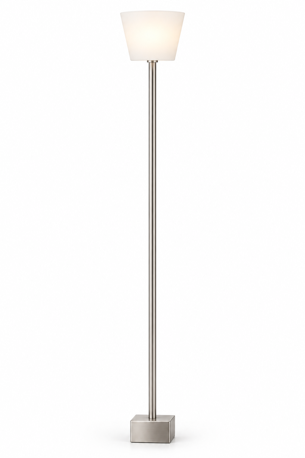QUBELLE F1L Stehleuchte – 1×G9 40 W, Nickel satiniert
