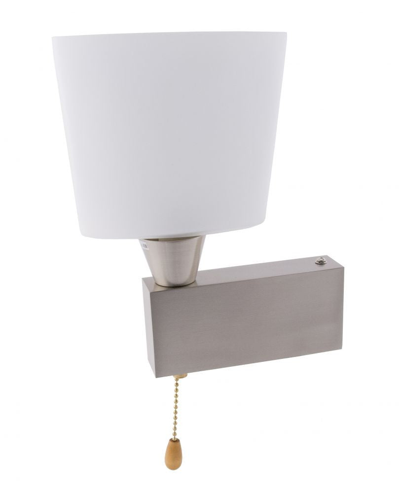 QUBELLE W1L, 1X230V G9 40W, nickel satin, WALL LAMP