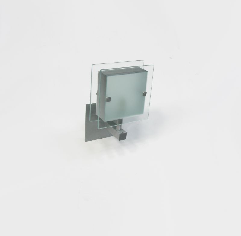 SHARONA MW-5424/1W, paint silver grey, Wall Lamp