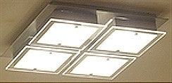 SHARONA MW-5424/4C-S, paint silver grey, Ceiling Light (1db/karton !!)
