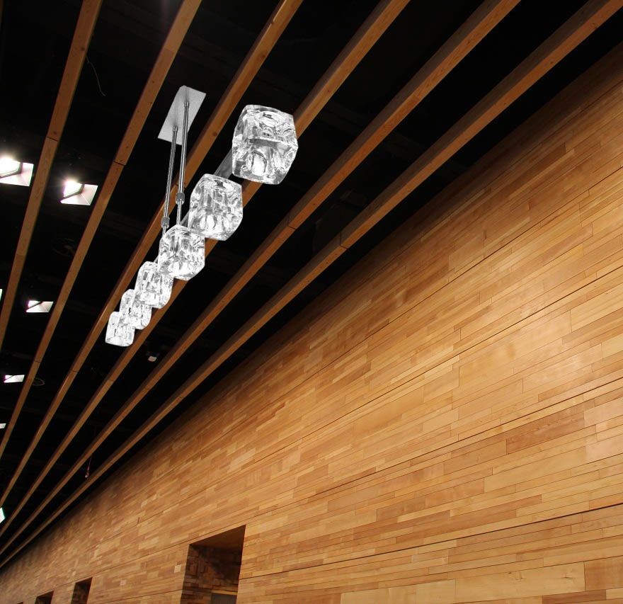 MW-5384/6HB, (lamp downward, equal length), Chandelier