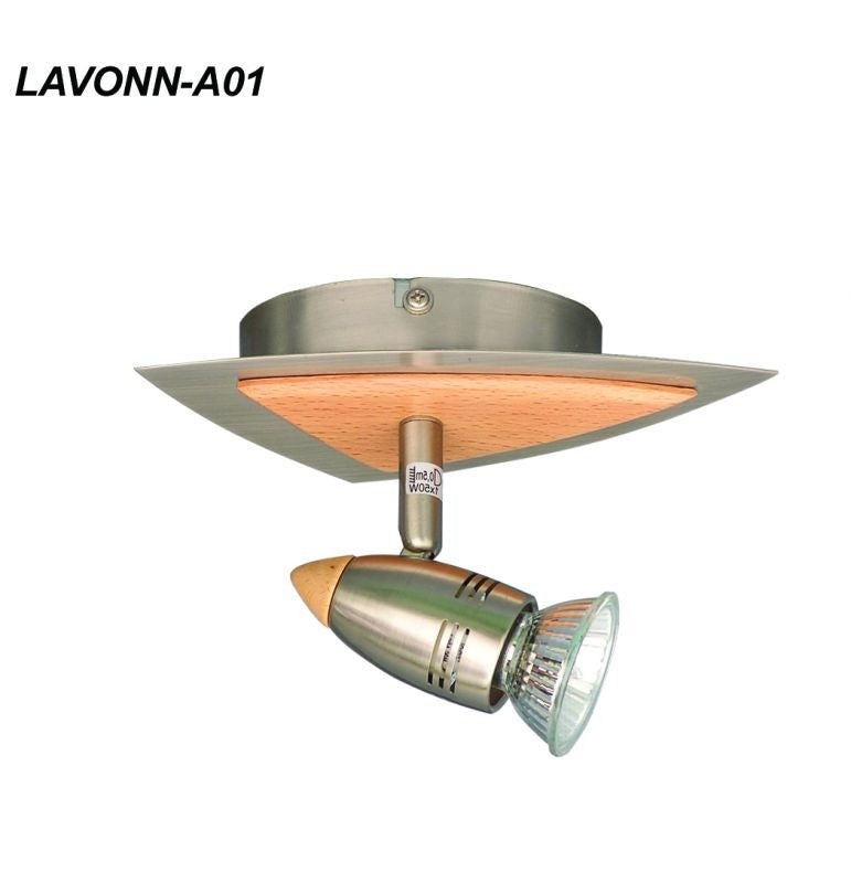 LAVONN-A01, 1XMRG 50W 230V GU10, mat krom, spotlampa