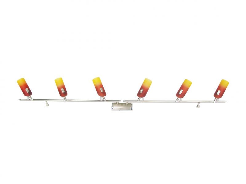 Hot Fire-A6, 6x40W 230V G9, chrome+mat chrome, Spotlampa