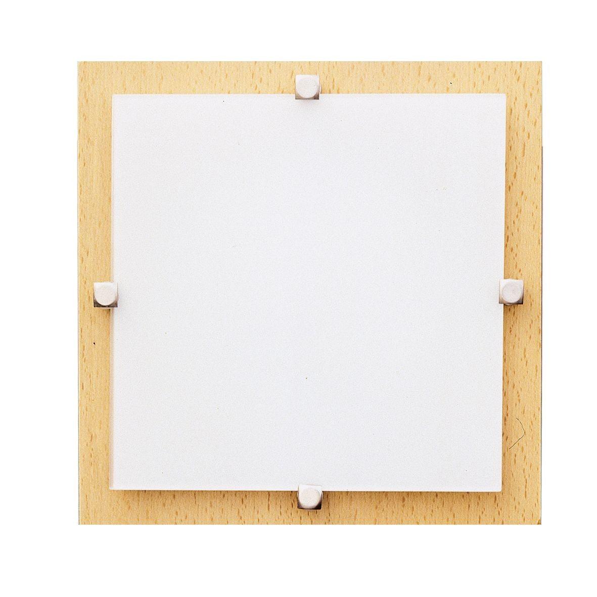 MELIA 16.5 cm 1XG9 40W 230V, light wood base/white glass/nickel screw