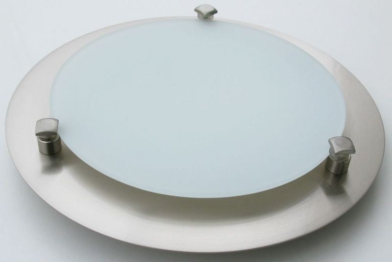 MELISSA D23 cm, 1XG9 40W 230V, round, nickel base/white glass/nickel screw