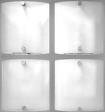 ARTUS 1174, 4XG9 40W, chrome base/matt white glass, Wall/Ceiling Lamp