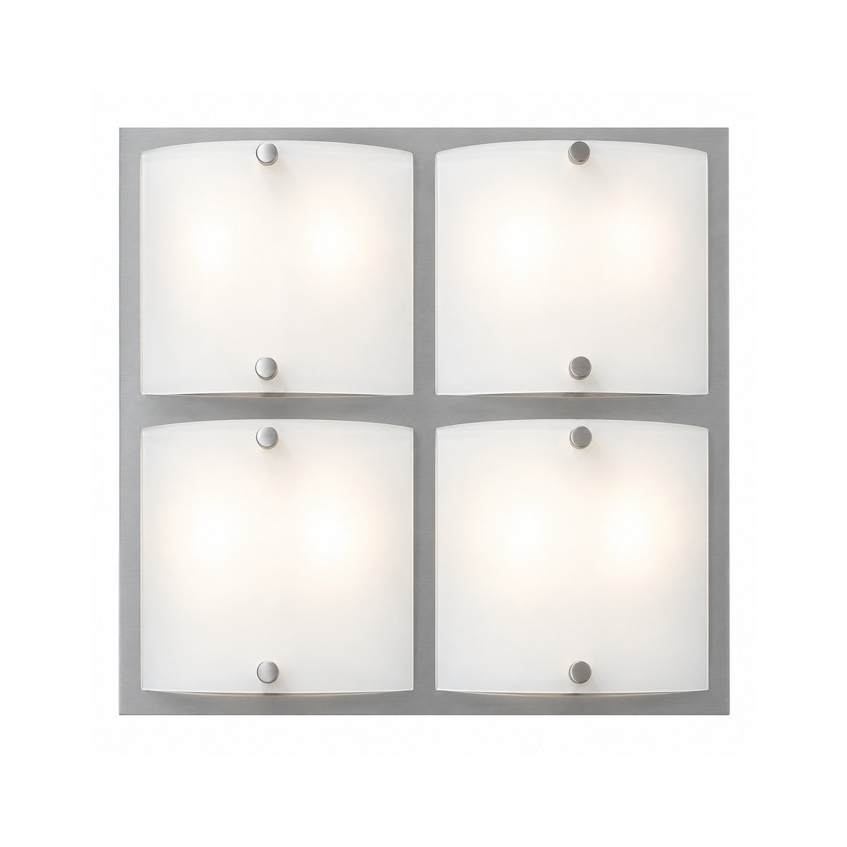ARTUS 1174 Wand-/Deckenleuchte – 4×G9, 40 W, Sockel in Chrom, mattweißes Glas