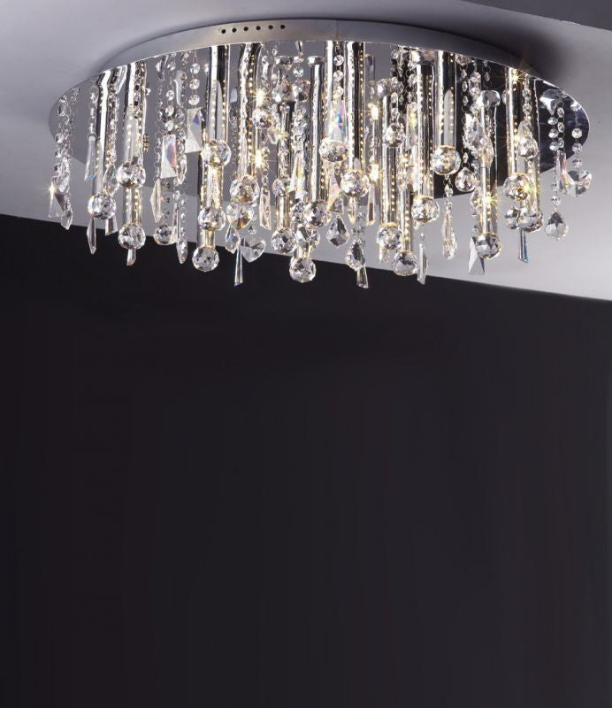 CASINO, MX2220/R-25, 25 xG4 12V 10W, D760X180mm, chrome, Egyptian crystal