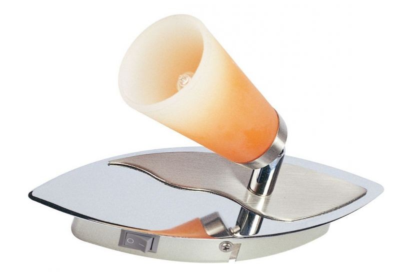 RUSSELL LS-951-140, 1XG9 40W 230V, nickel satin / red glass, Spot Light