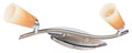 RUSSELL LS-951-240 spotlámpa – 2×G9 40 W, 230 V, szatén nikkel/piros üveg