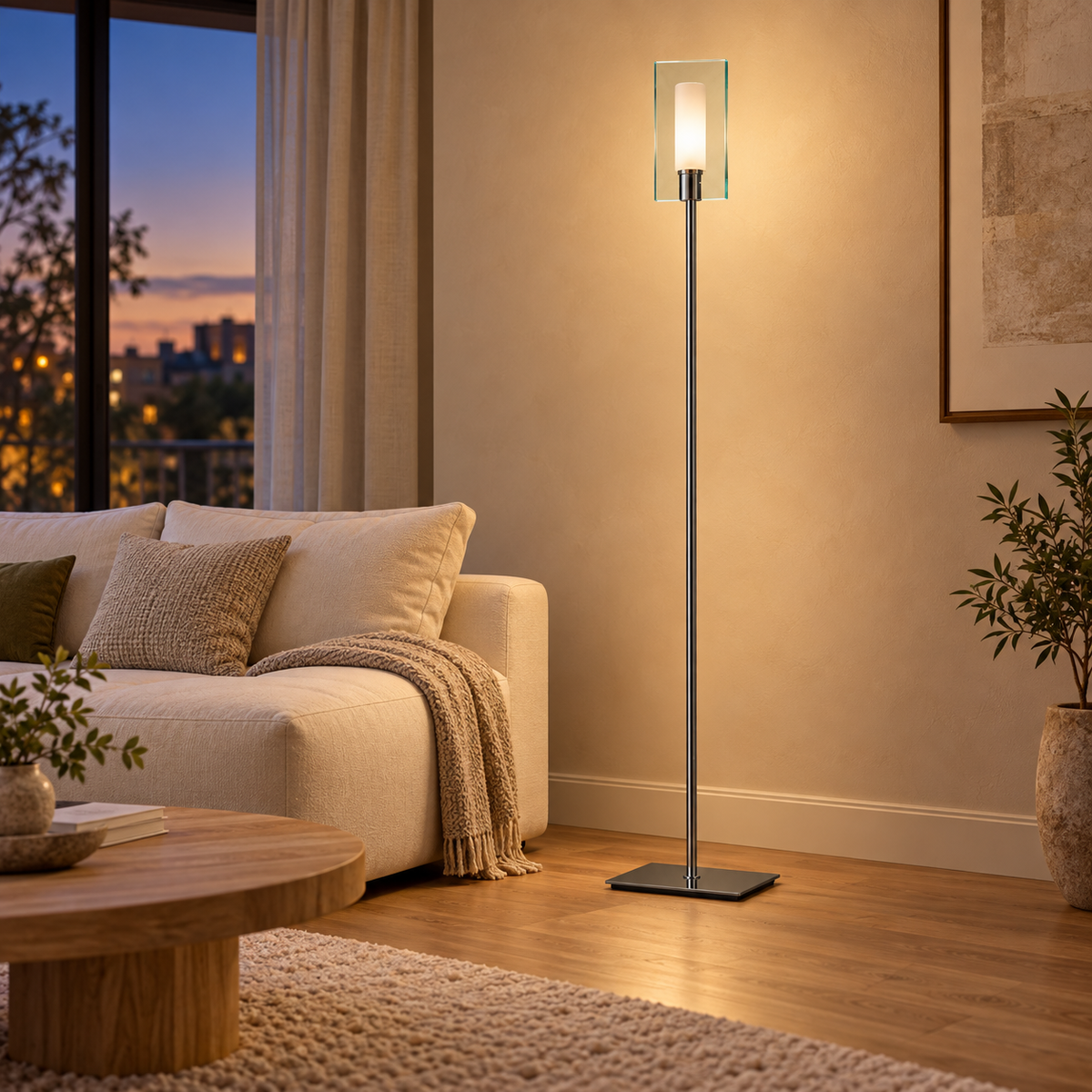 LANDLITE FIONA F8966/1L Floor Lamp – G9, 1×60 W