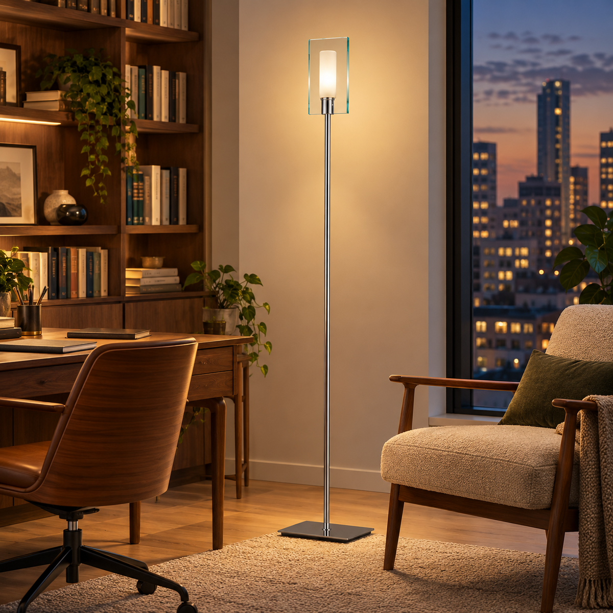 LANDLITE FIONA F8966/1L Floor Lamp – G9, 1×60 W