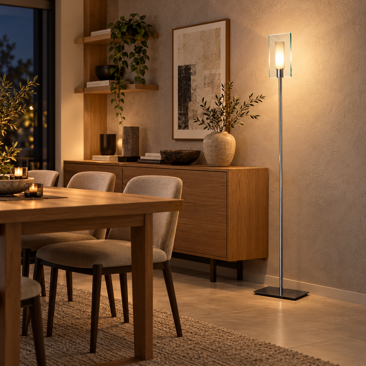LANDLITE FIONA F8966/1L Floor Lamp – G9, 1×60 W