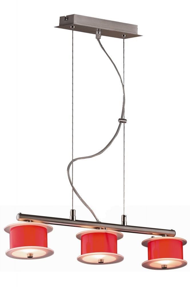 REFORMO P6026/3L, 3X60W G9, RED, PENDANT LAMP