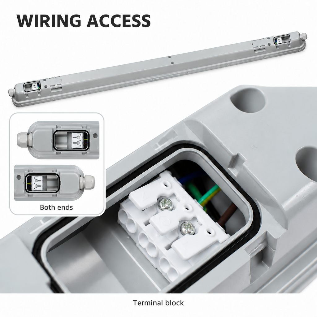 SAT12S-H-15-50 LED-Feuchtraumleuchte – 50 W, 8100 lm, 1480 mm, 4000 K, IP65