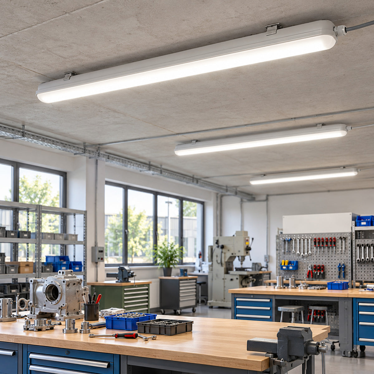 SAT12S-H-15-50 LED dust- and moisture-proof luminaire – 50 W, 8100 lm, 1480 mm, 4000 K, IP65