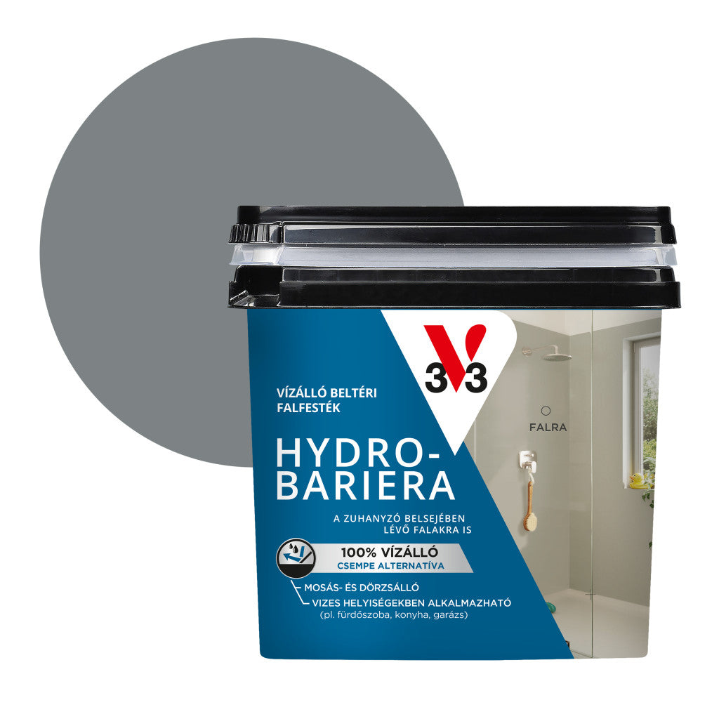 V33 Hydro-Bariera vízálló beltéri falfesték – 0,75 L, vulkáni magma