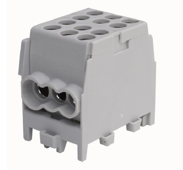 ANCO fővezeték-soroló HLAK 25 1/4 M2, 1 pólusú, 2 x 25 mm² be / 4 x 16 mm² ki, TS35 sínre, szürke