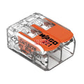 WAGO oldható kompakt vezetékösszekötő, 2 x 0,2–4 mm², 32 A, 100 db