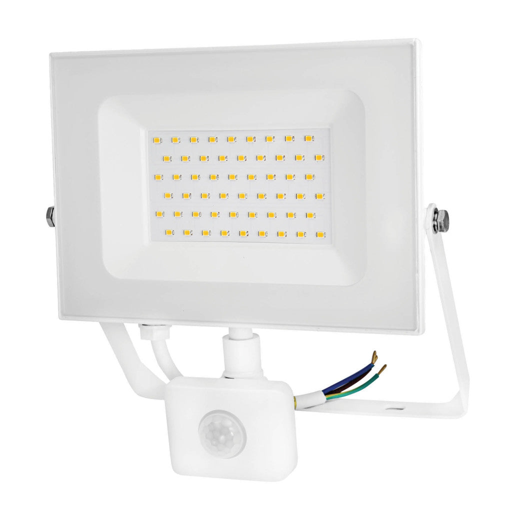 ANCO LED reflektor mozgásérzékelővel – 50 W, 4250 lm, 4000 K, IP44, fehér