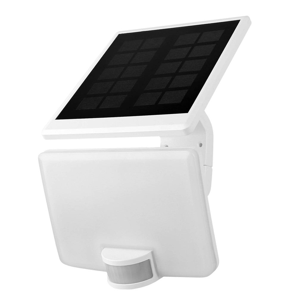 ANCO napelemes LED reflektor mozgásérzékelővel – 11 W, 1500 lm, 4000 K, IP54, fehér