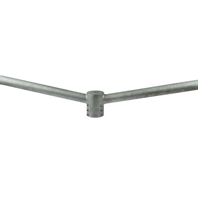 ROLUX oszlopfej-elosztó Ø60 mm-es oszlopra, 2 db Ø60 mm-es csappal, horganyzott