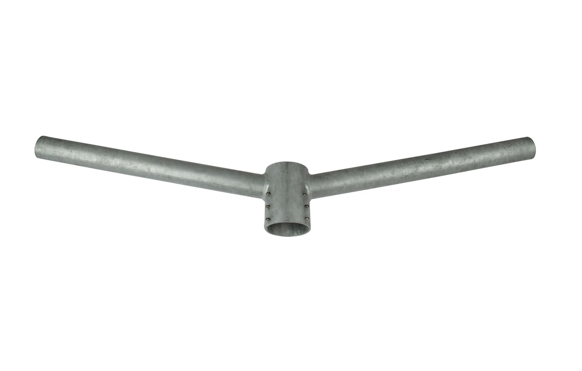 ROLUX oszlopfej-elosztó Ø60 mm-es oszlopra, 2 db Ø60 mm-es csappal, horganyzott