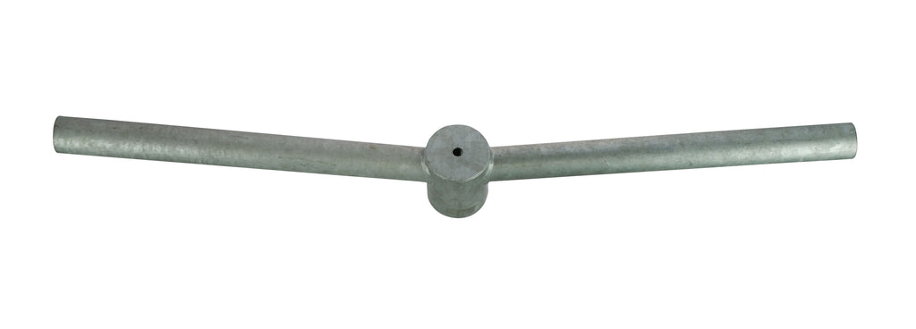 ROLUX oszlopfej-elosztó Ø60 mm-es oszlopra, 2 db Ø60 mm-es csappal, horganyzott