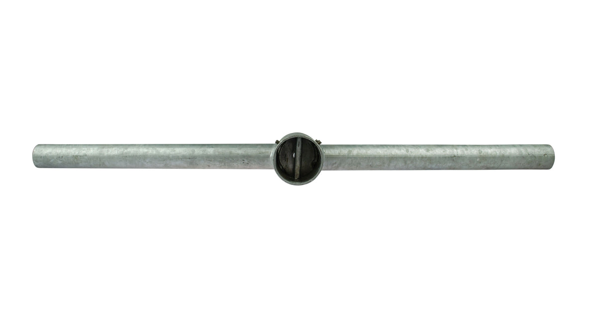 ROLUX oszlopfej-elosztó Ø60 mm-es oszlopra, 2 db Ø60 mm-es csappal, horganyzott