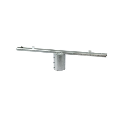 ROLUX oszlopfej-tartó 2 db kengyeles LED reflektorhoz, Ø76 mm-es oszlopra, horganyzott