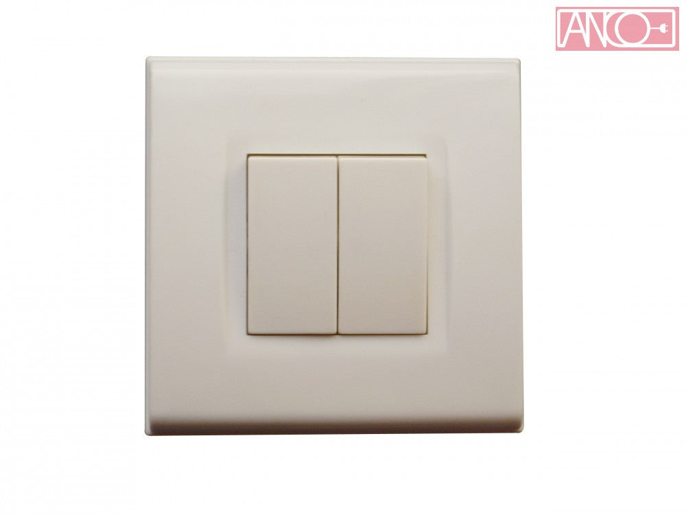 ANCO Evian szériakapcsoló kerettel, fehér, IP20