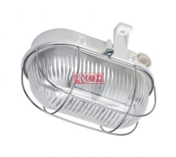 ANCO ovális hajólámpa – E27, max. 60 W, IP44, szürke