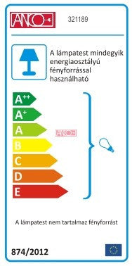 ANCO Rondo fali/mennyezeti lámpa – E27, max. 100 W, IP44, fehér
