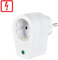ANCO túlfeszültség-védett hálózati adapter visszajelző lámpával, 16 A, 3680 W, IP20, fehér