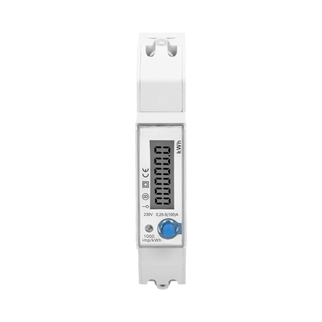 ANCO 1 fázisú digitális almérő, 0,25–100 A, MID hitelesített, DIN sínre, 1 modul