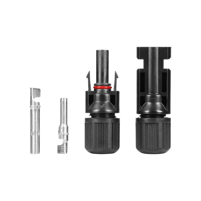 ANCO MC4 csatlakozó napelemekhez, 1,5–6 mm², 1000 V DC, 30 A, IP65, fekete, 1 db
