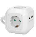 ANCO Cube asztali elosztó 4-es + USB, fehér