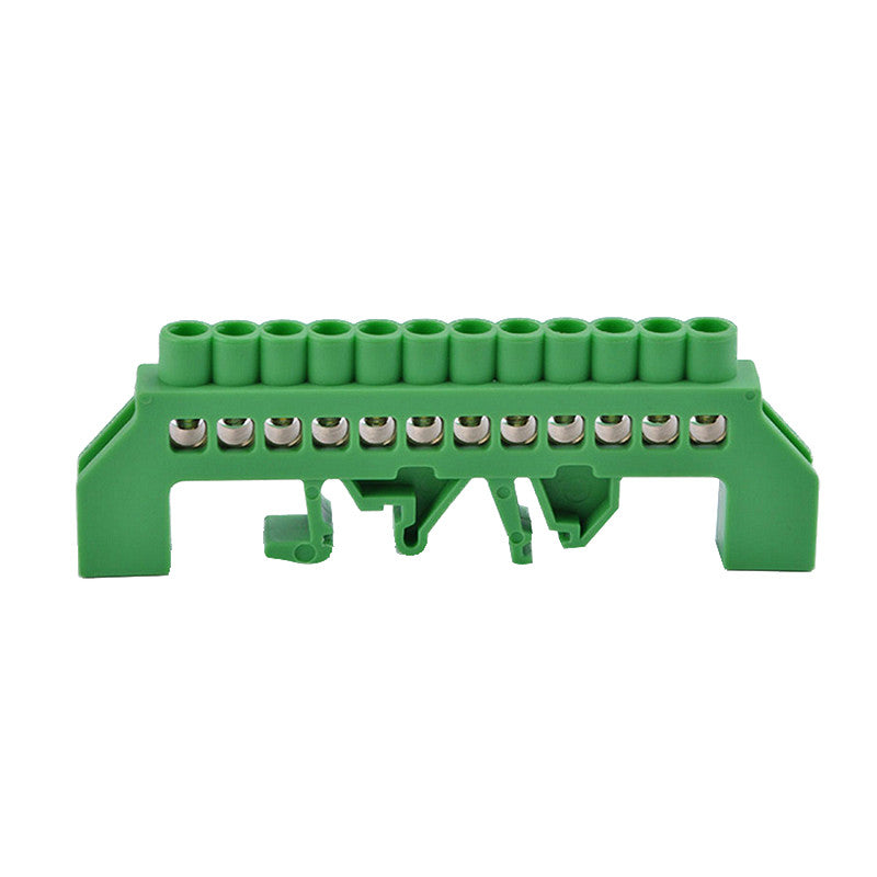 ANCO szigetelt földelősín PE12, 102 x 35 x 11 mm, IP20, zöld