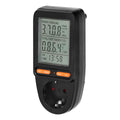 ANCO digitális energia-fogyasztásmérő, 16 A, 3680 W, LCD kijelzővel, fekete