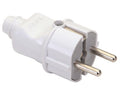 ANCO földelt dugó középső bevezetéssel, 16 A, 250 V, PVC, fehér