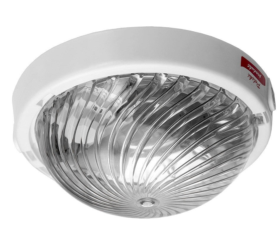 ANCO Trio lámpatest PC búrával, E27, max. 75 W, IP44, IK10, fehér
