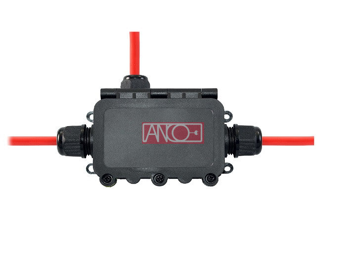 ANCO tömszelencés kötődoboz, 3-as, 3x0,5–2,5 mm², IP68