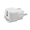 ANCO univerzális utazó adapter World–Schuko, gyermekvédelemmel, 10 A, fehér